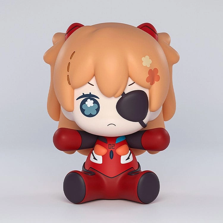 Asuka Shikinami Langley (Rebuild of Evangelion) Huggy Good Smile Chibi Figure, Eye Patch Version